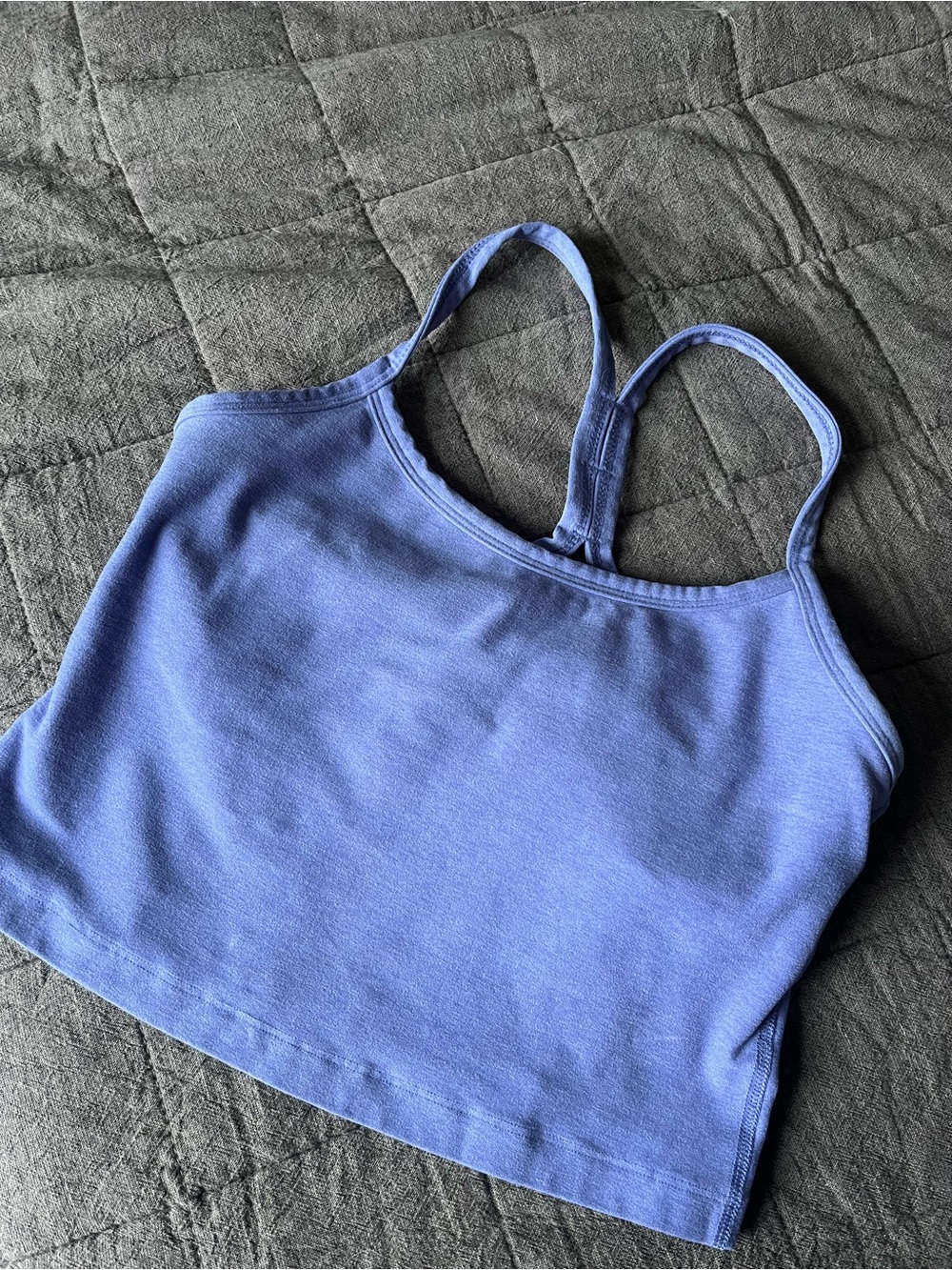 Beyond Yoga Purple Strappy Cropped Tank Top